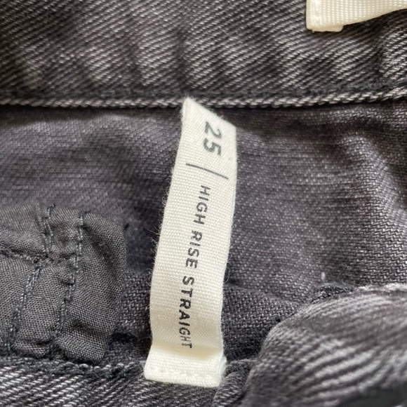 PacSun Black High Waisted Straight Leg Jeans - Picture 5 of 6